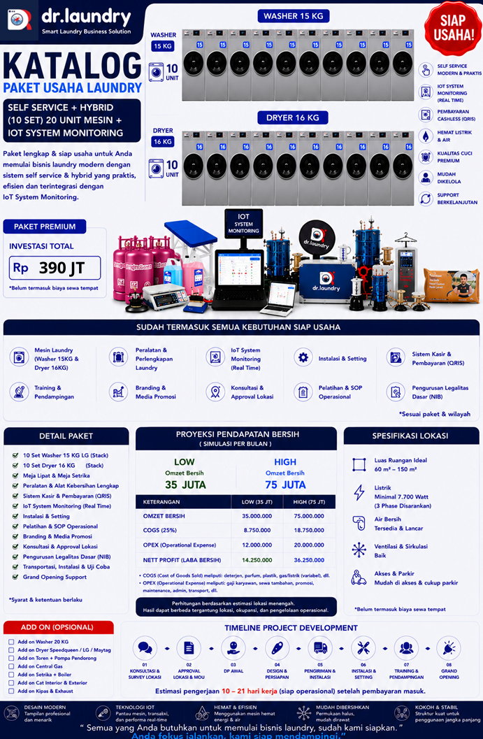 Paket Self Service 10 Stack