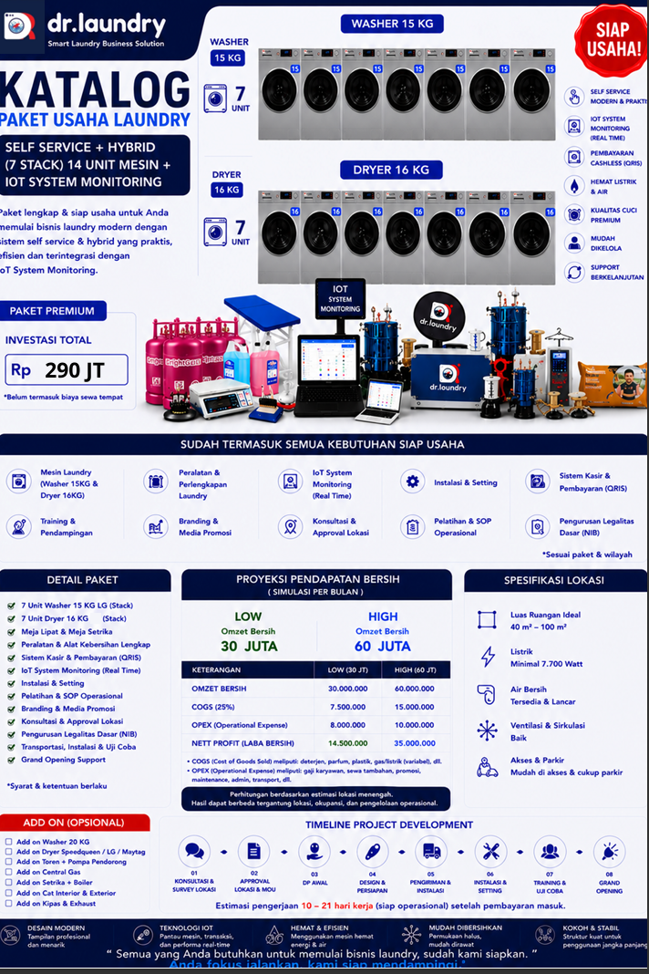 Paket Self Service 7 Stack